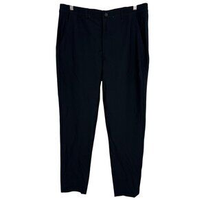 Marc New York Mens Black Slim Fit Dress Pants Size 34 x 32 Button Zipper New